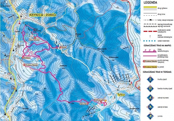 trasa biegowa tylicz-krynica